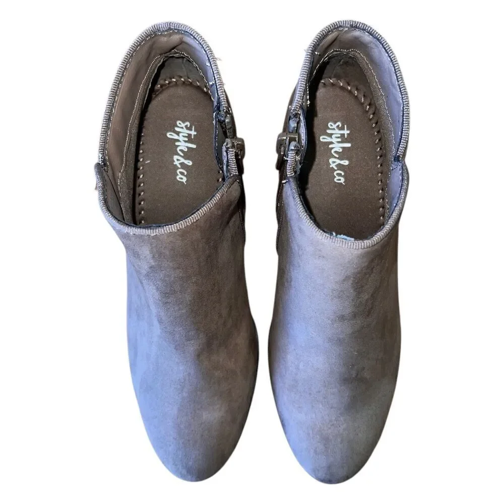 Style & Co -  Taupe Fashion Ankle Bootie - Wiley F1 - Women’s Size 5